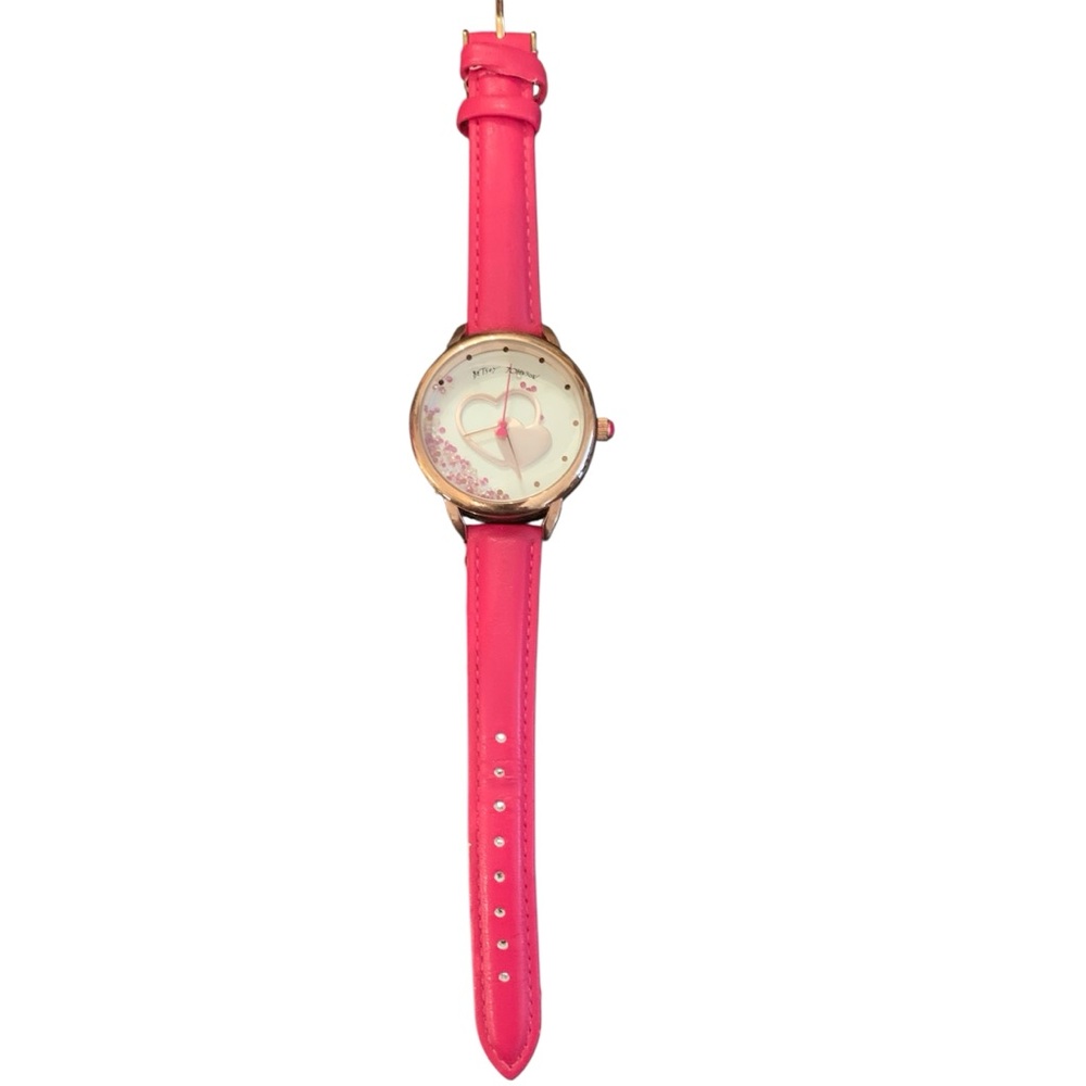 🌹BETSEY JOHNSON 🌹FLOATING STONES WATCH🩷 BEAUTIFUL!! - Picture 3 of 10